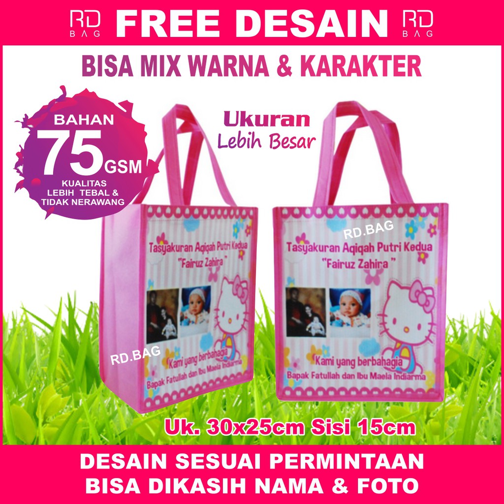 

Terlaris Tas Aqiqoh / Tas Aqiqoh murah / Tas Aqiqoh Custom / Goodie Bag Aqiqoh / Goodie Bag Custom