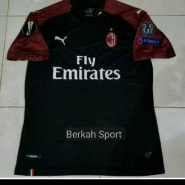 Jersey AC Milan 3rd Versi Kompetisi Eropa Official Terbaik