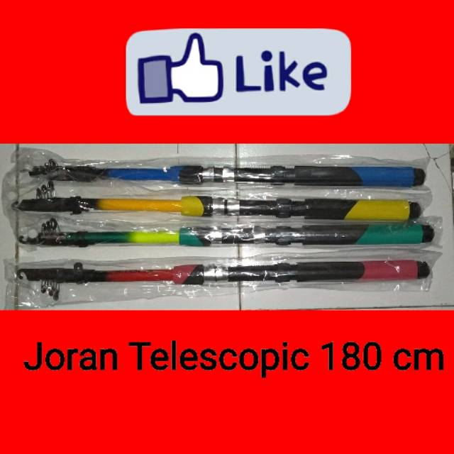 Joran Pancing Telescopic 180 cm bahan Fiber kategori Alat pancing
