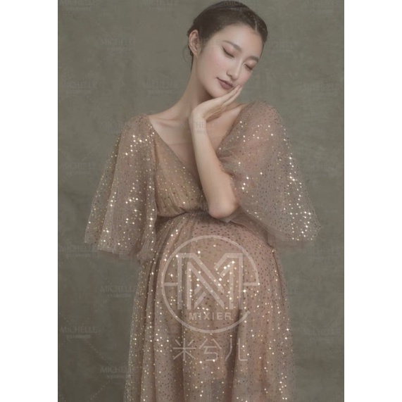 NEW Ready-to-wear 07 Maternity Gown for Photoshoot Dress Gaun Baju Bumil Ibu Hamil