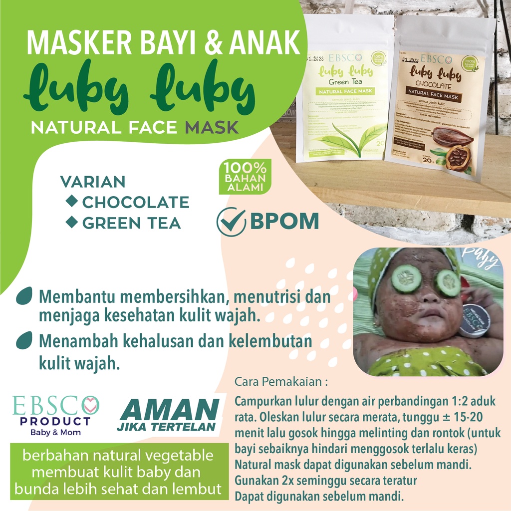 Jual (BPOM) MASKER BAYI ANAK DAN IBU HAMIL MENYUSUI NATURAL FACE MASK