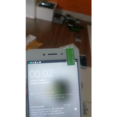 LCD TOUCHSCREEN PLUS FRAME OPPO A37 A37F ORIGINAL COPOTAN (PECAH KACA LCD NORMAL SUDAH TES)