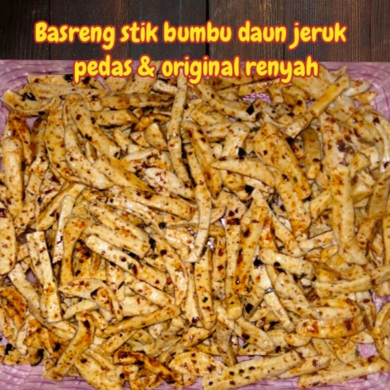 

Basreng,stik,bumbu,daun,jeruk.pedas&original#100g