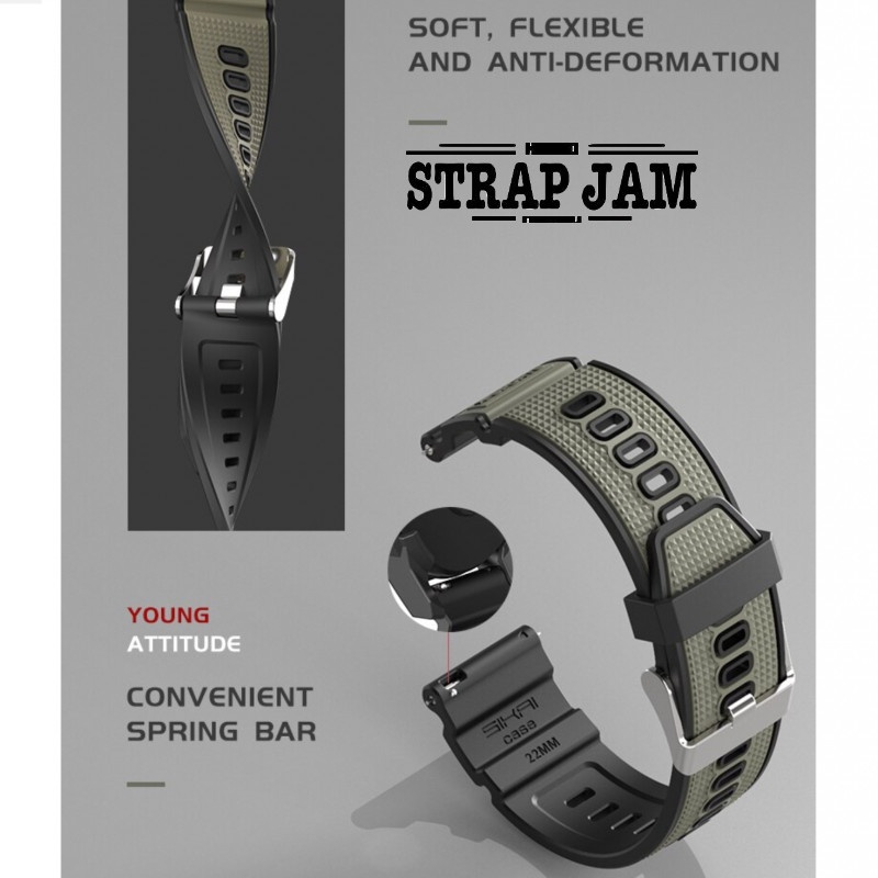 SIKAI Attitude Tali Jam Advan StartGo R1 Pro - Strap 22mm Rubber Sporty Keren