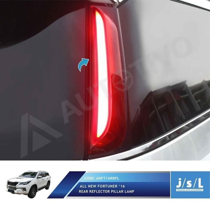 Reflektor Pilar All New Fortuner / Tiang + LED