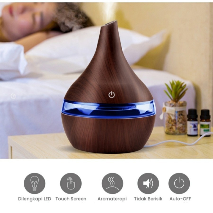 WOODEN AIR HUMIDIFIER - SPOXY - MEMBERSIHKAN DAN MENYEGARKAN UDARA