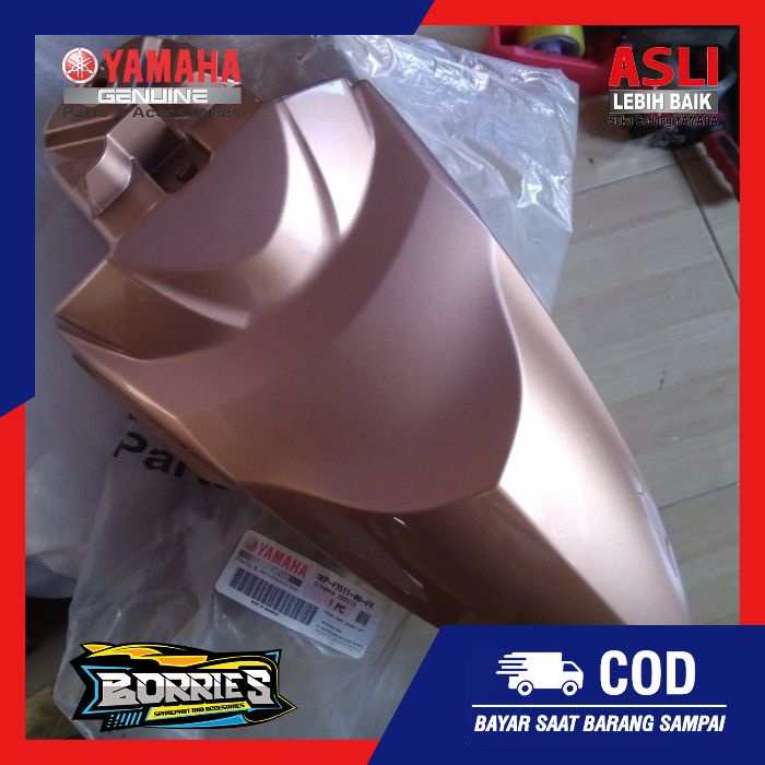 SPAKBOR SLEBOR SELEBOR FENDER DEPAN YAMAHA MIO SOUL GT COKLAT MUDA ORIGINAL ORI ASLI YGP 1KP-F1511-0