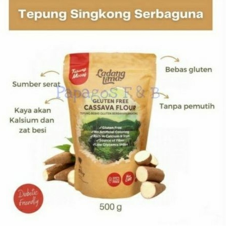 

Tepung Singkong Mocaf Gluten Free Ladang Lima 500 gr / gram