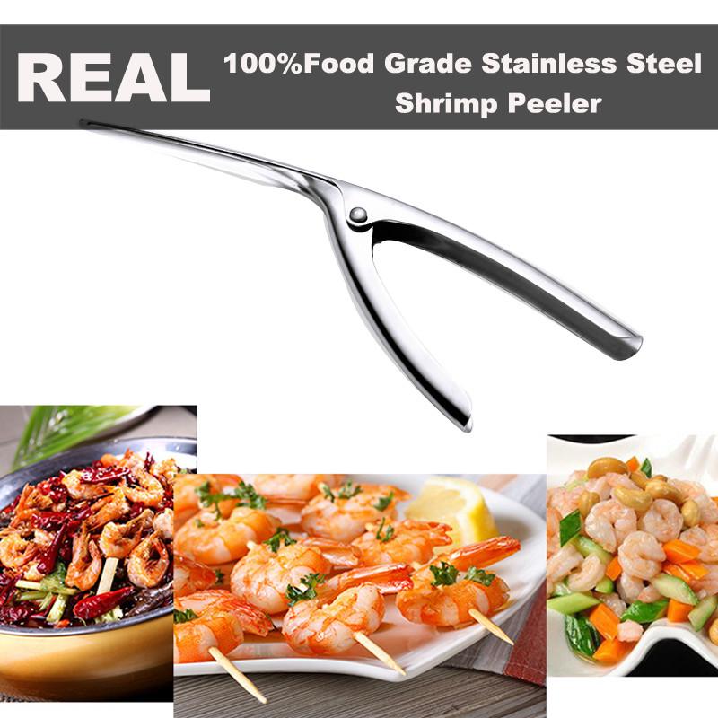 Prawn Peeler Stainless Steel Shrimp Peel Device Creative Kitchen Cooking Tools Home