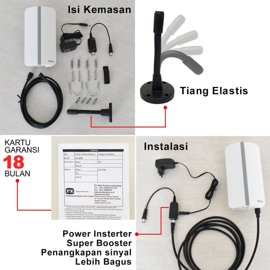 PX DA-5700 Antenna Digital TV Indoor/Outdoor - Garansi Resmi