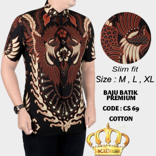 Baju Kemeja Batik Pria Modern Ada Saku Depan Lengan Pendek Ls 163 Shopee Indonesia