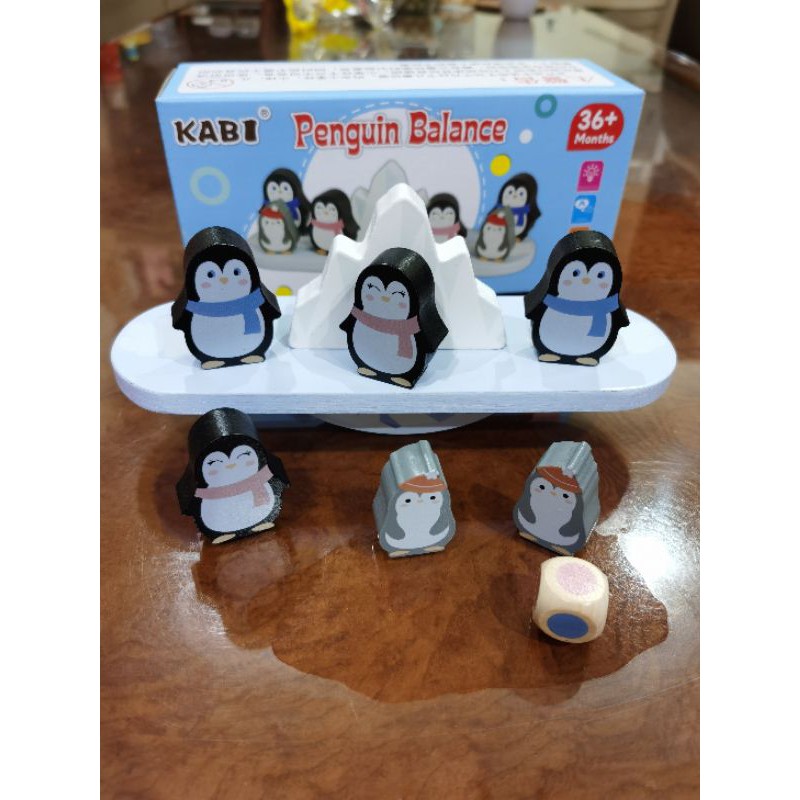 KABI penguin balance / mainan keseimbangan / wooden toys