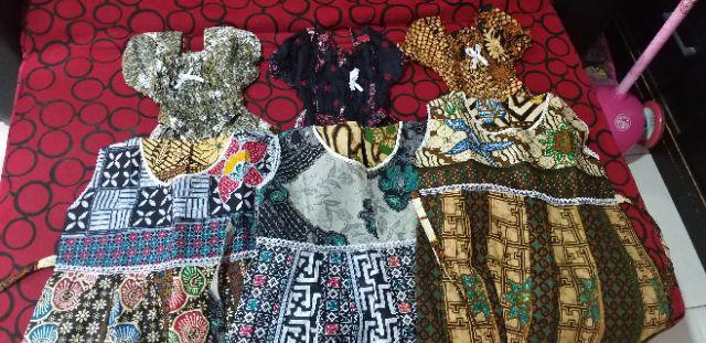 A-line Dress Katun Anak, Dres Batik Anak