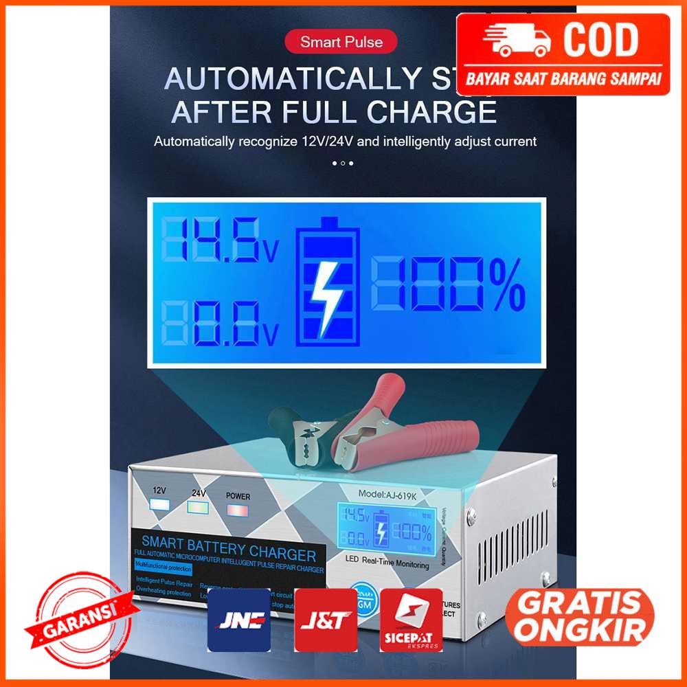 Charger Aki Mobil Lead Acid 260W 12V 24V 6 400Ah