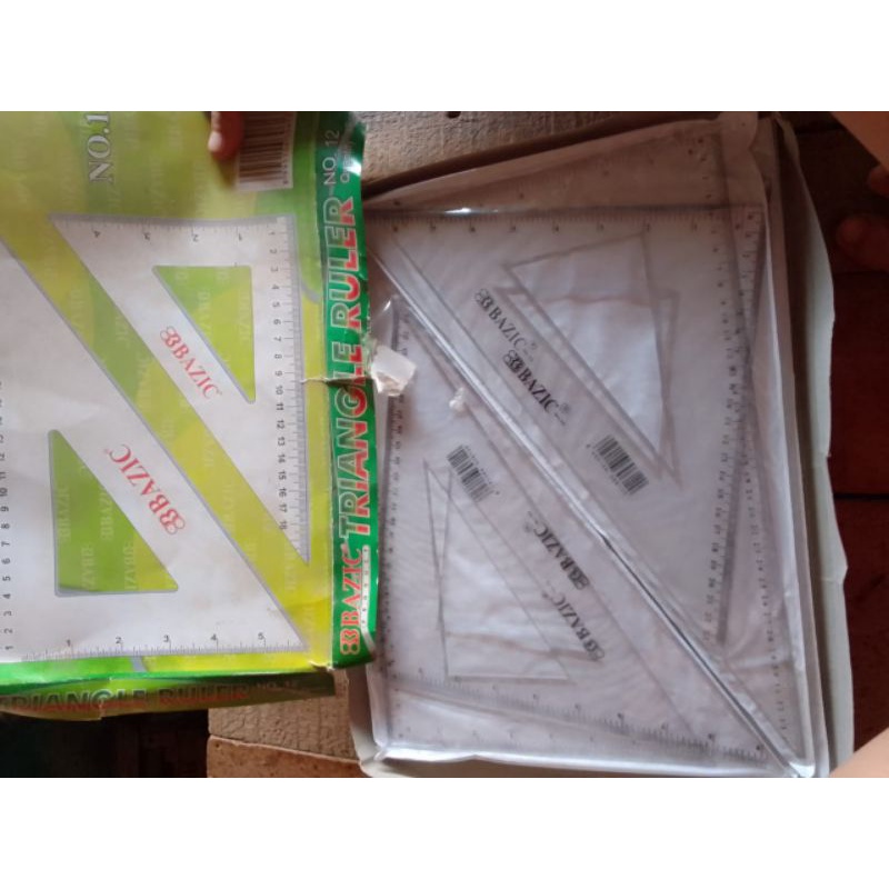 

Penggaris segitiga 23/33 satu set/ Penggaris Anak Teknik Murah