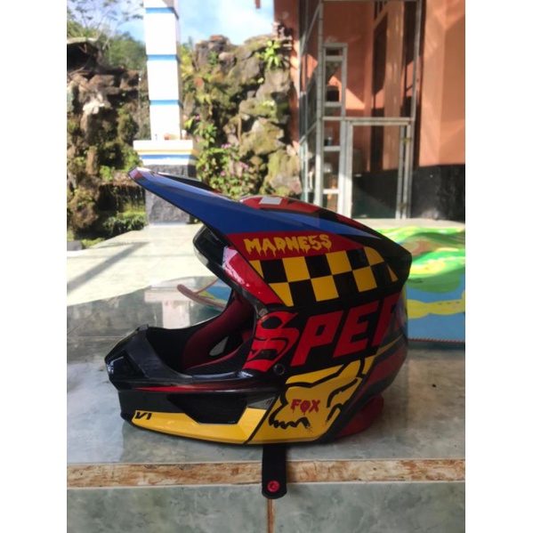 Helm FOX Enduro Black Yellow V1 CZAR MVRS 2019 - FOX
