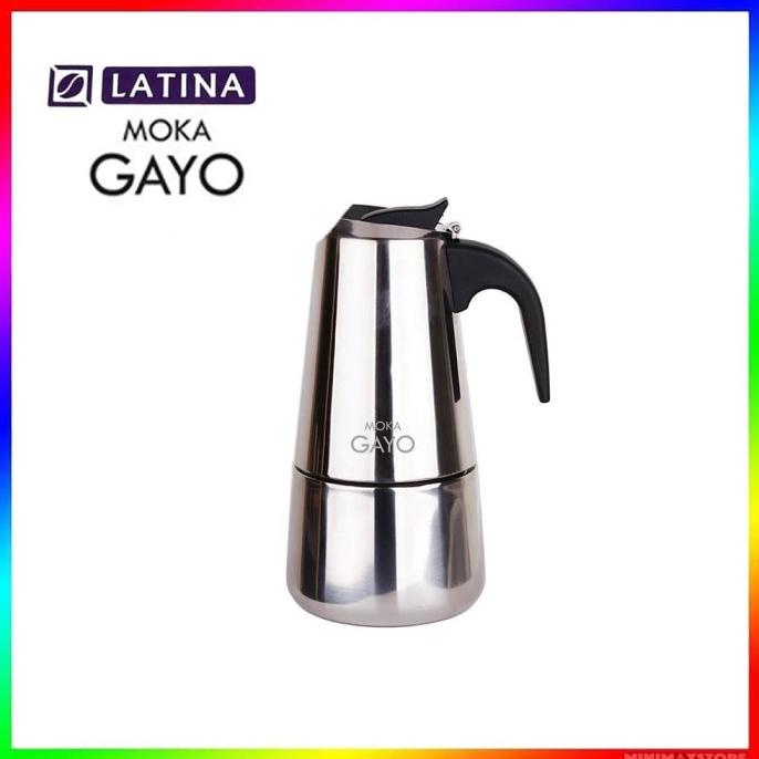 Latina Moka Pot Gayo 200ml Espresso Coffee Maker Alat Kopi Mokapot -Diskon Besar