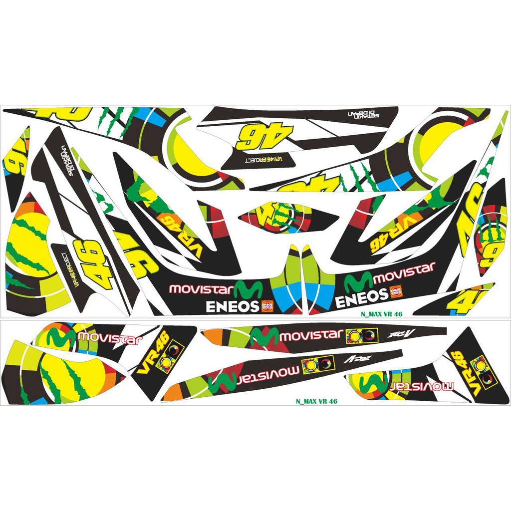 striping stiker decal Nmax VR 46