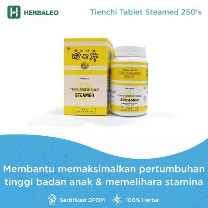 

TERMURAH Tienchi Tablet Steamed 250's untuk tinggi badan /OBAT HERBAL ASAM URAT/OBAT HERBAL PELANGSING/OBAT HERBAL KOLESTEROL/OBAT HERBAL DIABETES