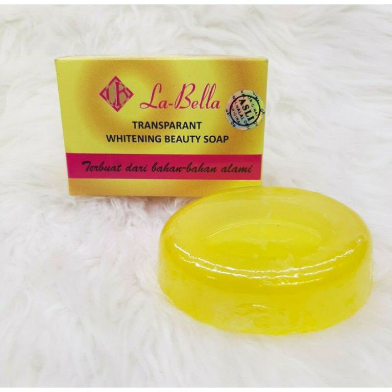 ( Per lusin) Sabun labella gold Original / La Bella transparan Whitening beauty soap