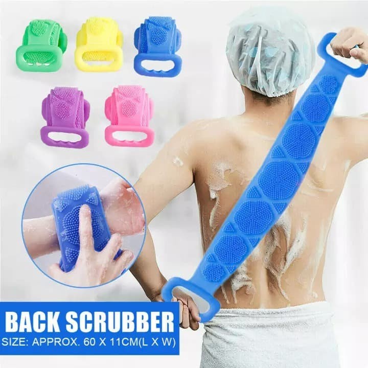 Sabuk Mandi Back Scrubber Rub Towel Belt Shower spons bathroom brush