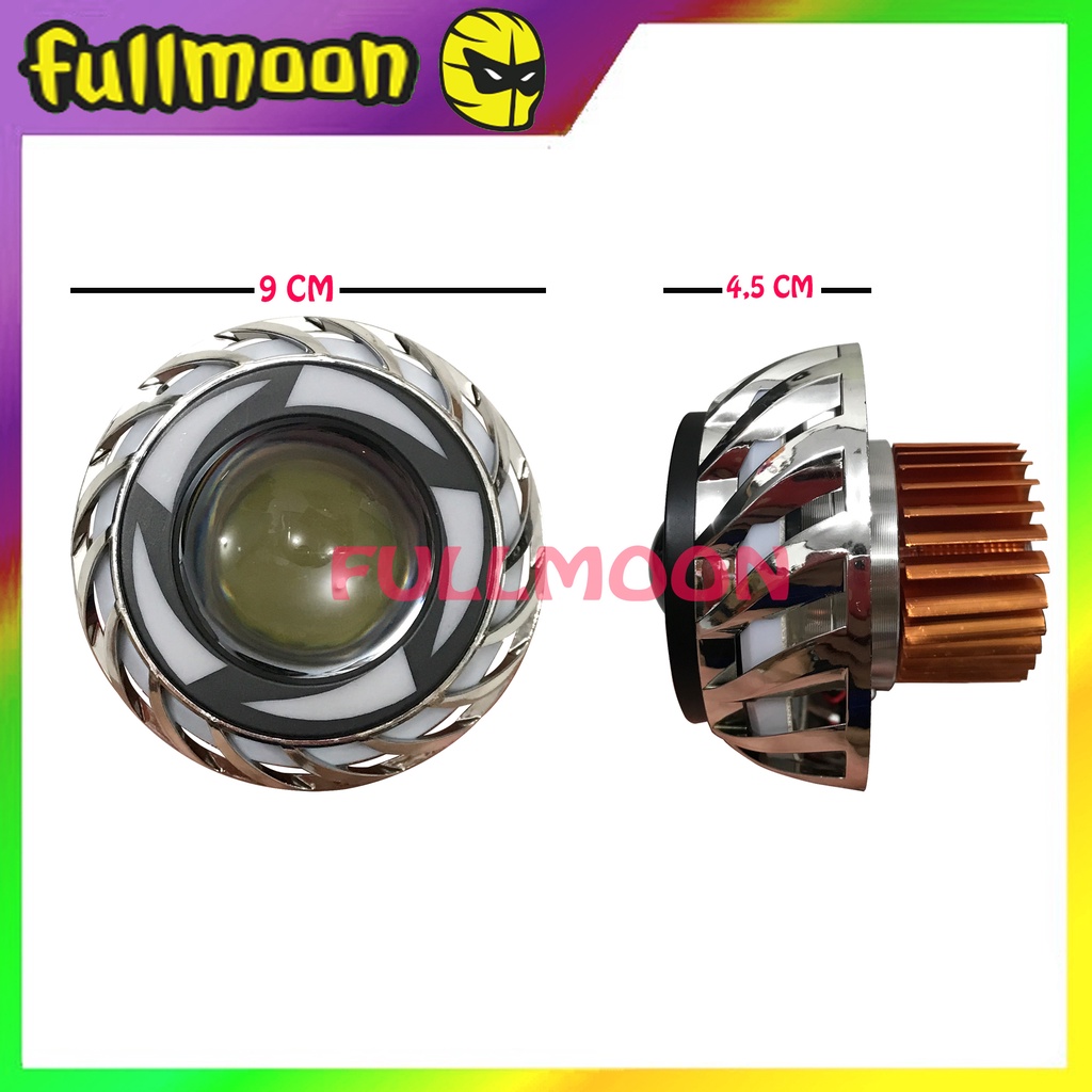 LAMPU DEPAN PROJIE FLASH RAINBOW SPIRAL