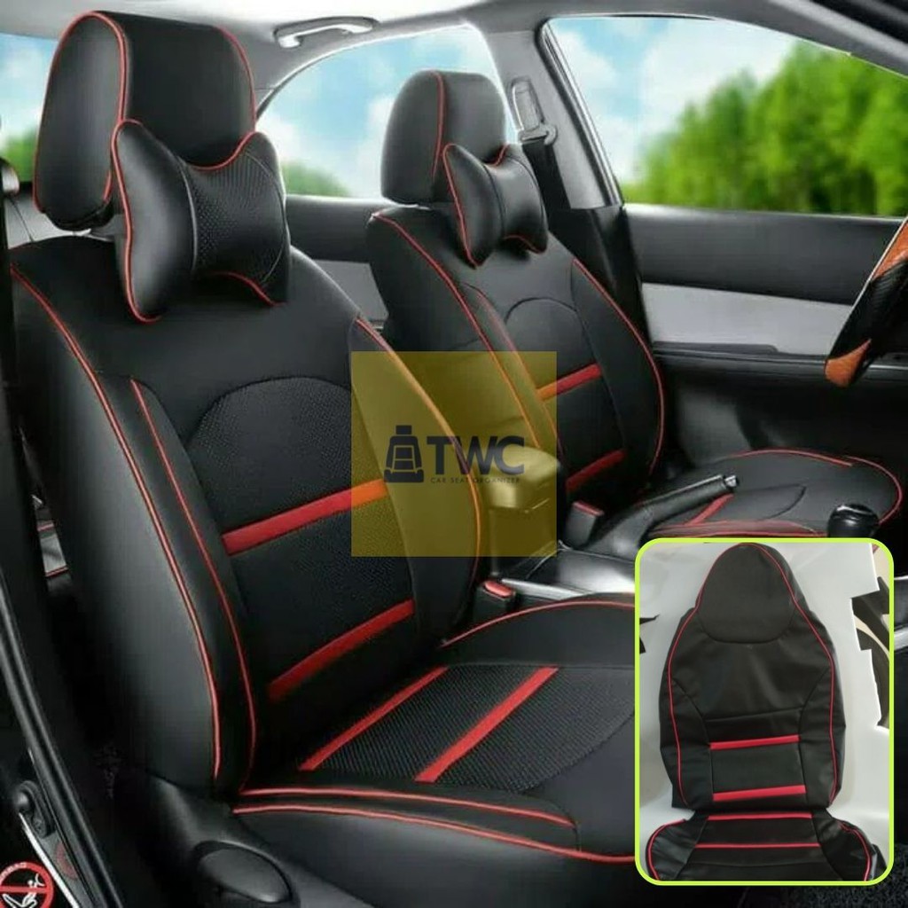 Sarung jok mobil Agya / Ayla / Jazz / Brio / Vios / Datsun go / Ignis / Livina / Mirage full set 2 b