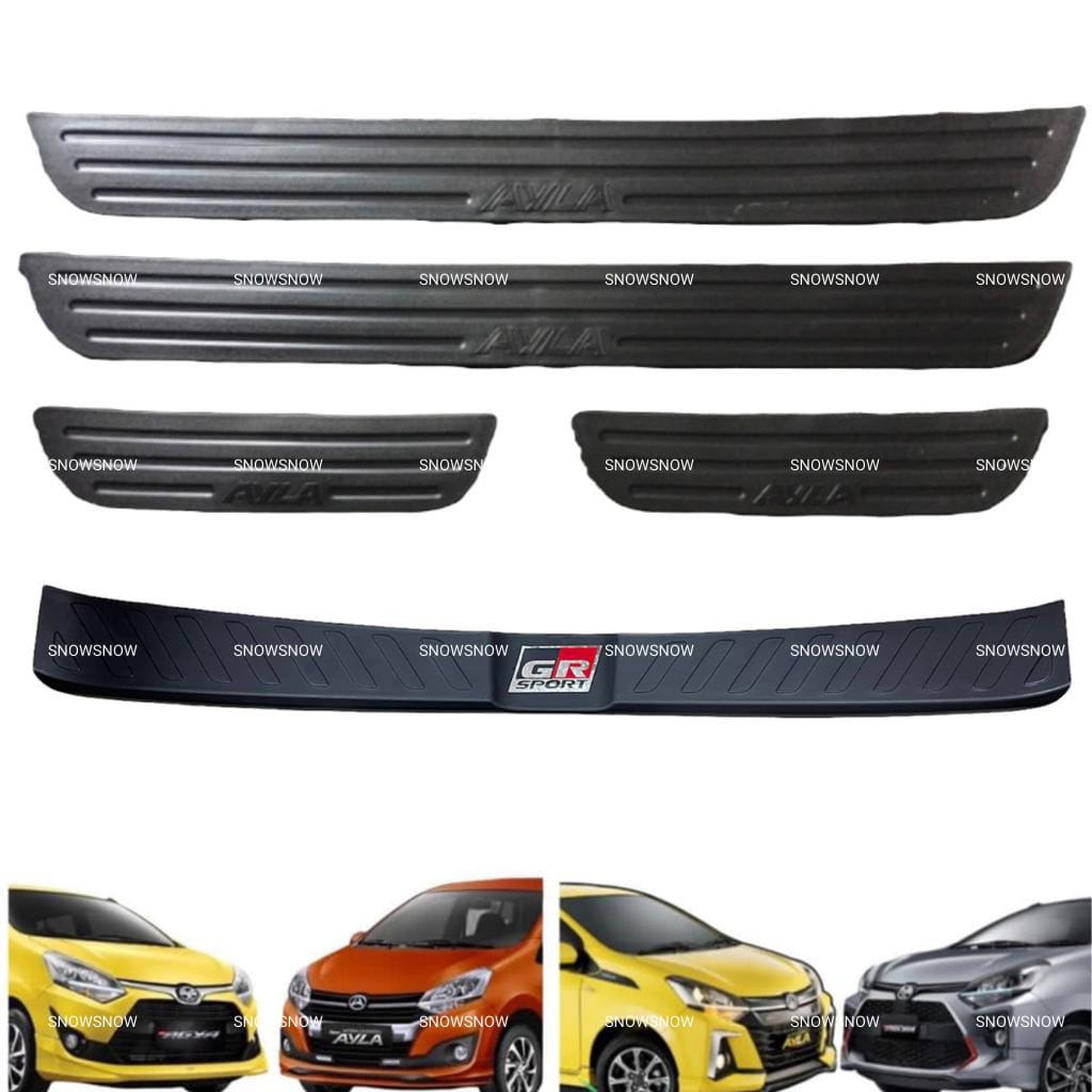 Paket Sillplate Samping Belakang Agya Ayla GR SPORT 2017 2022 2023 UP Hitam Cream