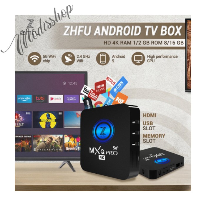 ZHFU ANDROID TV BOX 4K HD 5G RAM 1 2 GB ROM 8 16 GB STB RAM1GBROM8GB