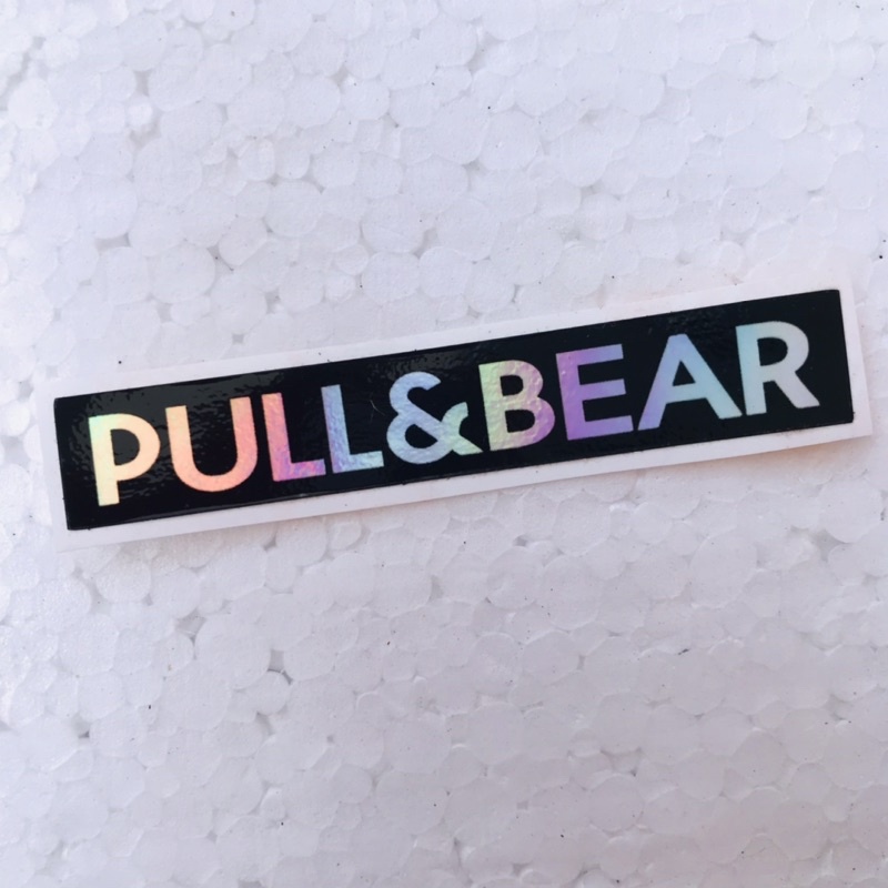 

Sticker Pull and Bear Hologram Laminasi Glossy