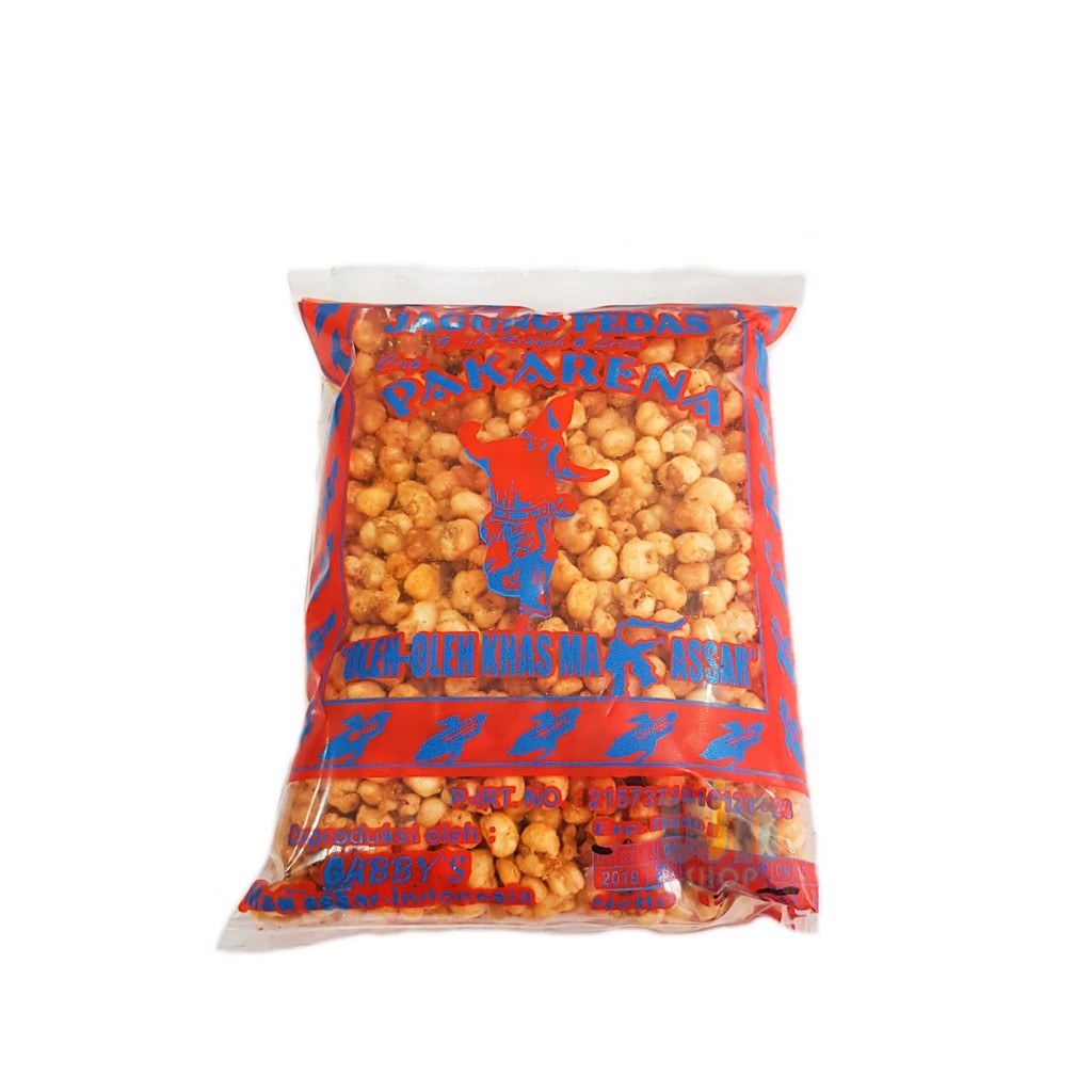 

Pakarena Snack Jagung Pedas 300g Cemilan Khas Makassar