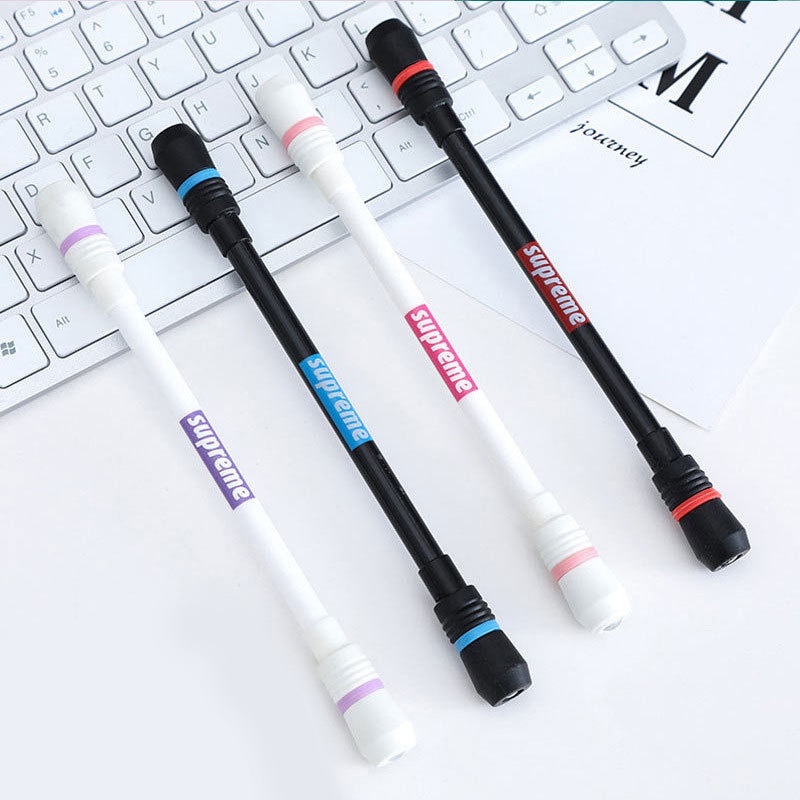 Spinning Pen Pulpen Putar Balance Pen Oily Pen Spining Pen Pena Plastik Anti-stress Bolpoin Rotating