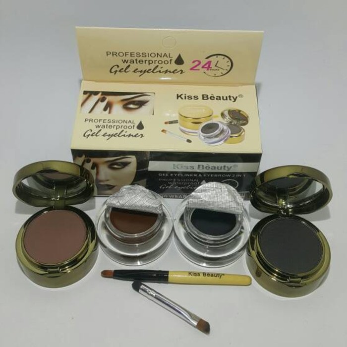 KISS BEUTY GEL EYELINER &amp; EYEBROW 2in1 9954