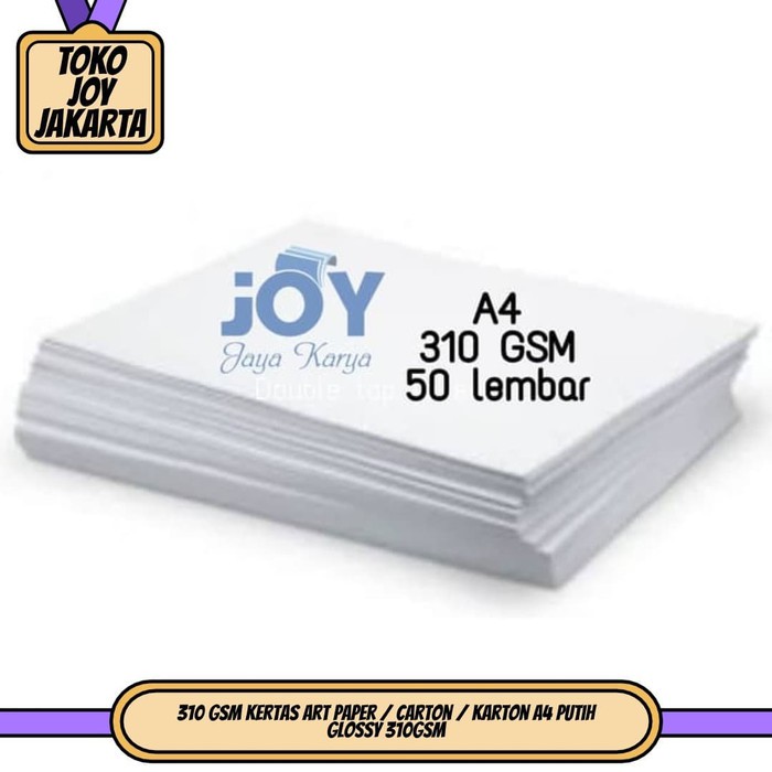 

310 GSM Kertas Art Paper / Carton / Karton A4 Putih Glossy 310GSM