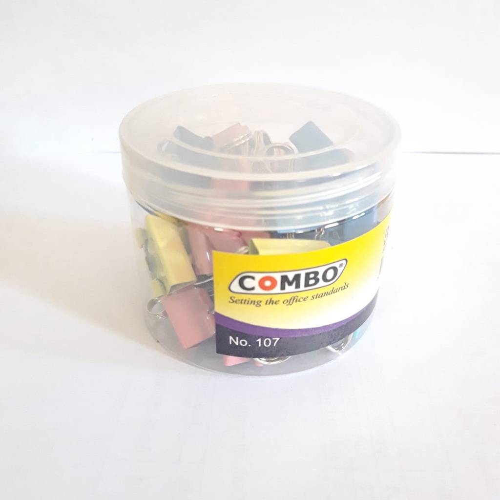 

1DRUM - BINDERCLIP WARNA No. 107 COMBO PENJEPIT KERTAS WARNA