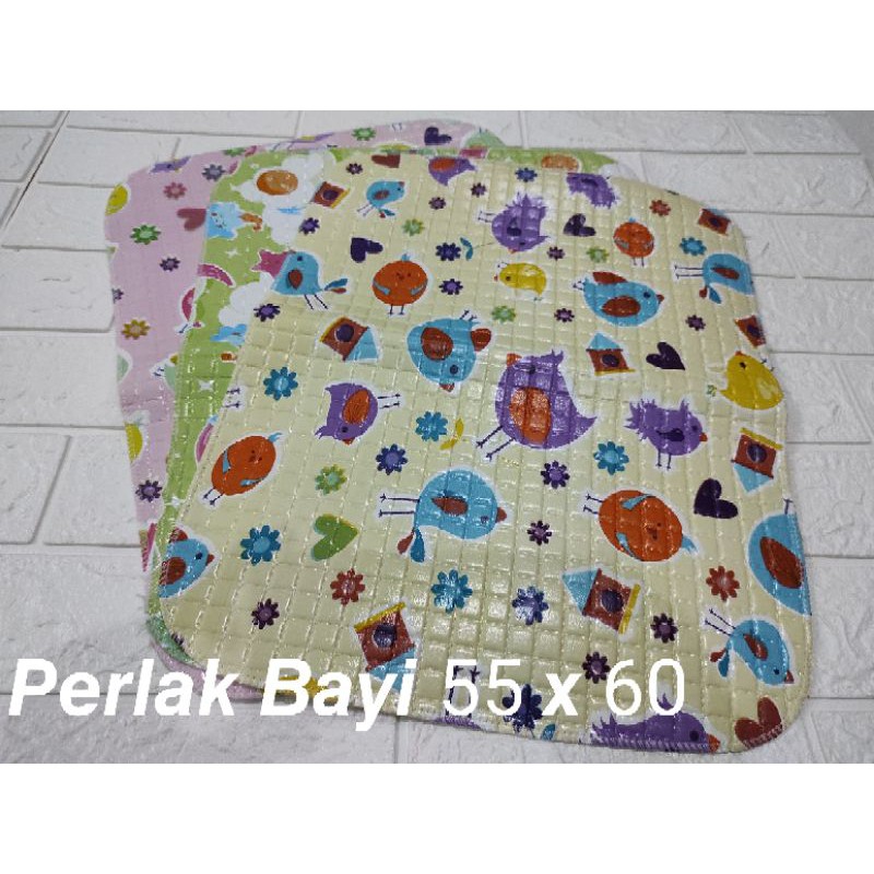 Alas Ompol Bayi Perlak Karet Waterproof Anti Tembus Air 70 x 70 Dan 55 x 60