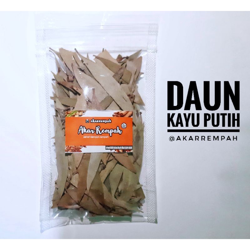

Daun Kayu Putih Kering / Eucalyptus / isikeranjangmu akarrempah