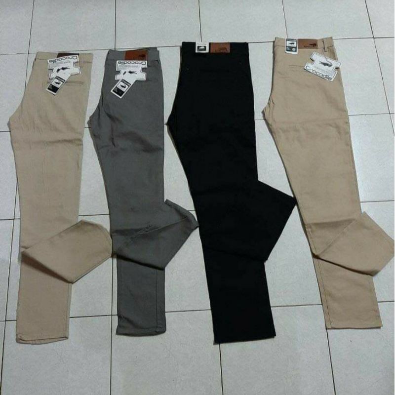 Celana chino panjang pria  ( katun)