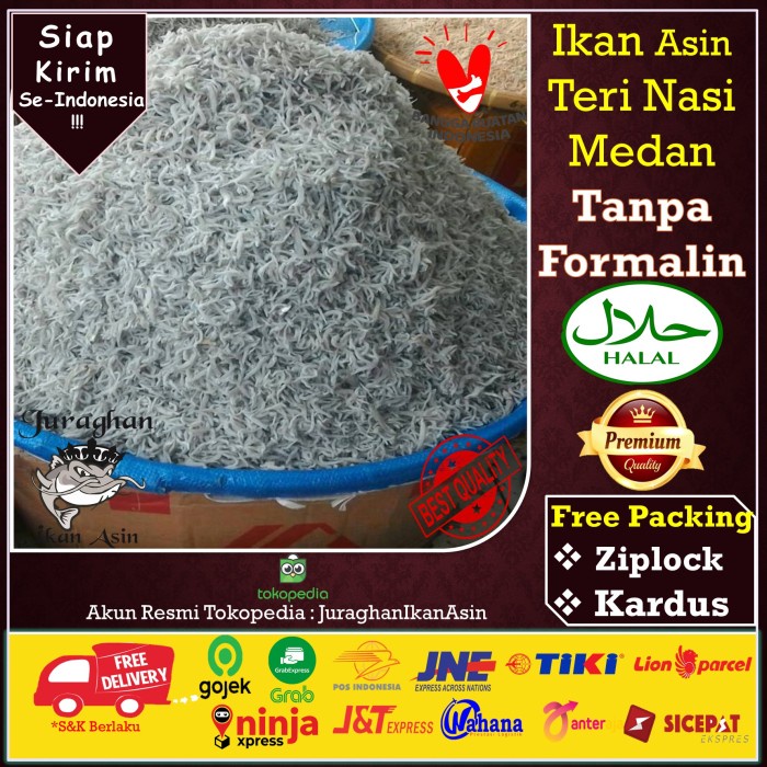 

Ikan Asin Teri Medan Putih TerEnak kualitas Super di Tangerang
