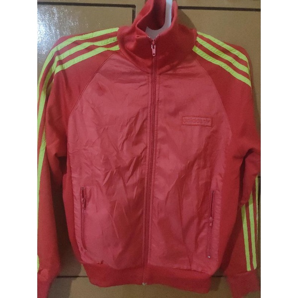 jaket adidas 3stripes parasut size M second