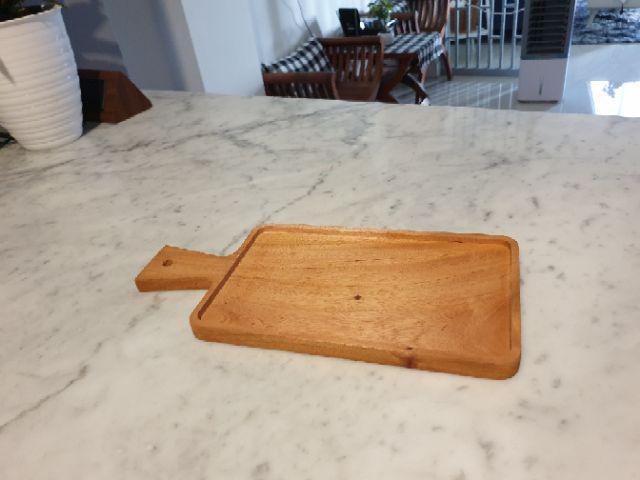 M Serving Board / Tatakan Kayu / Rectangle Tray With Handle