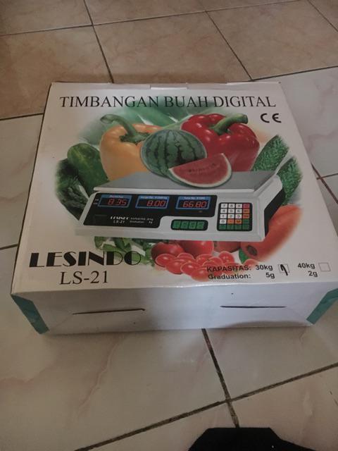 Ls-21 Timbangan Buah Kue Dapur Digital Computing Scale 30 Kg Double Display  Timbangan Digital 30kg