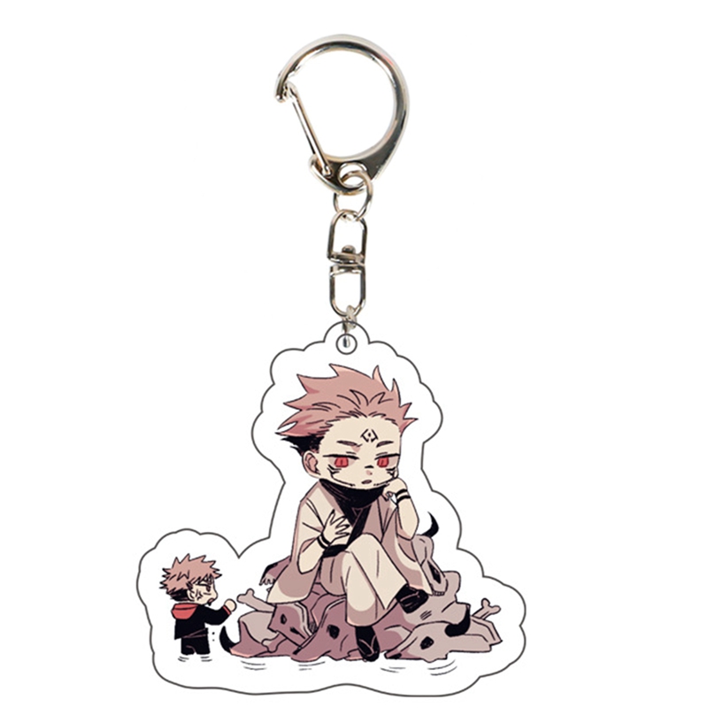 1pc Gantungan Kunci Desain Kartun Jujutsu Kaisen Lucu