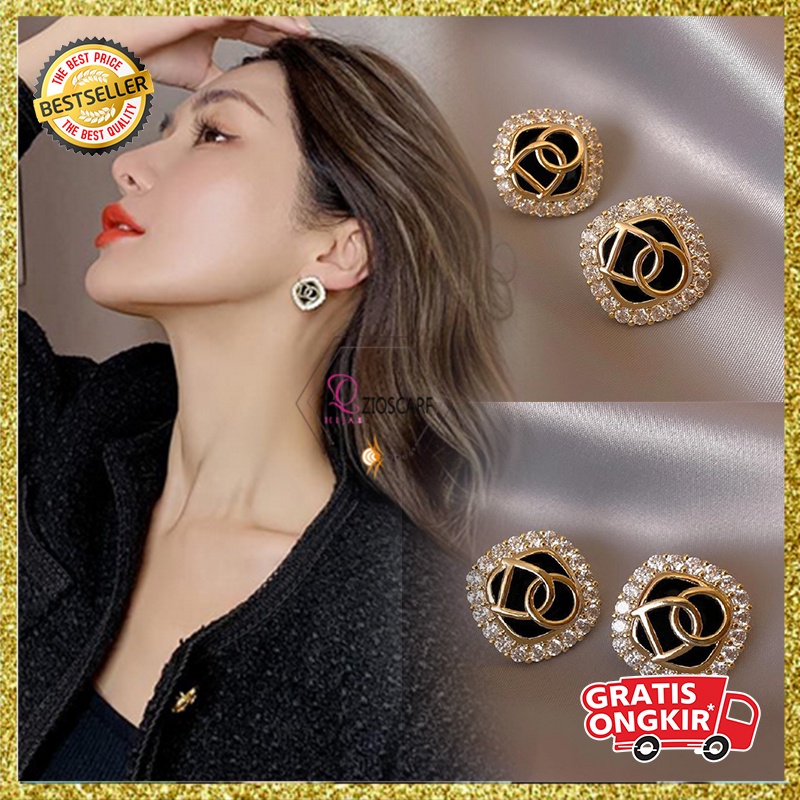 ANTING TITANIUM KOREA PEREMPUAN DEWASA MOTIF DO MANIK MANIK FASHION WANITA AKSESORIS KUALITAS IMPORT ANT82