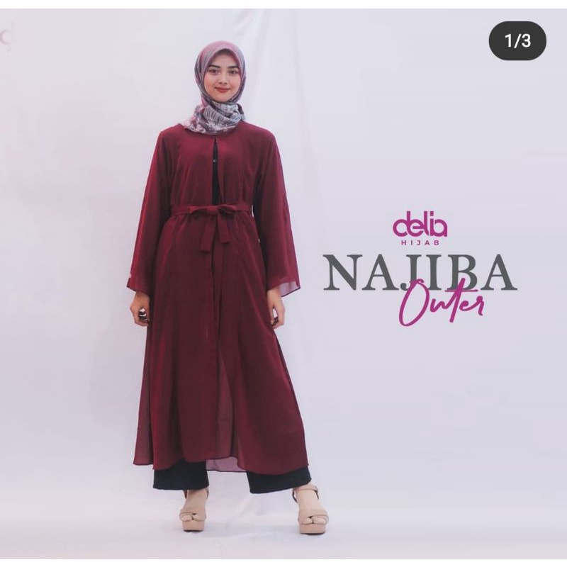 OUTER WANITA TERBARU - NAJIBA OUTER - DELIA HIJAB