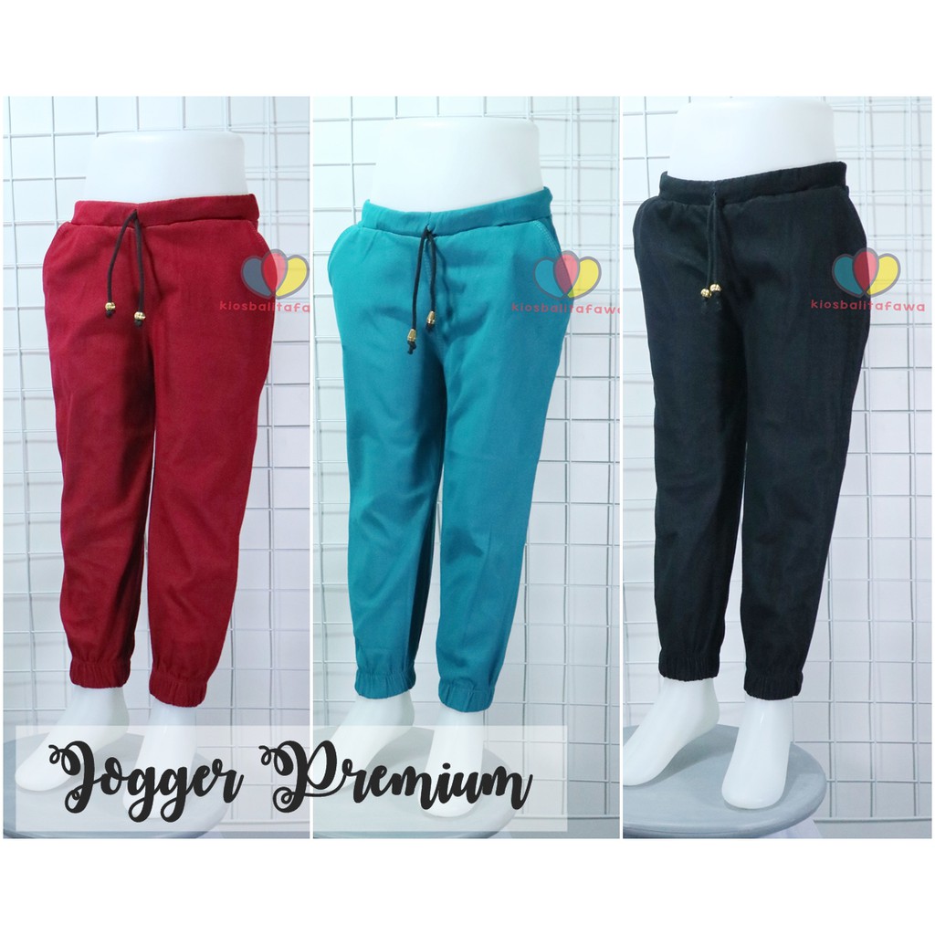 Jogger PREMIUM Polos Uk. 5-6 Tahun / Joger Denim Pants Anak Laki Perempuan Celana Panjang Jeans