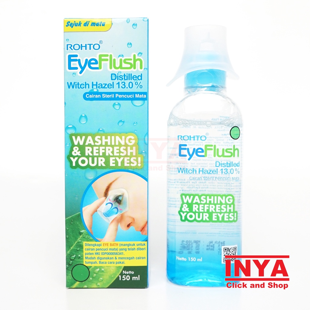 ROHTO EYEFLUSH 150ml - Boor Water - Cairan Pencuci Mata