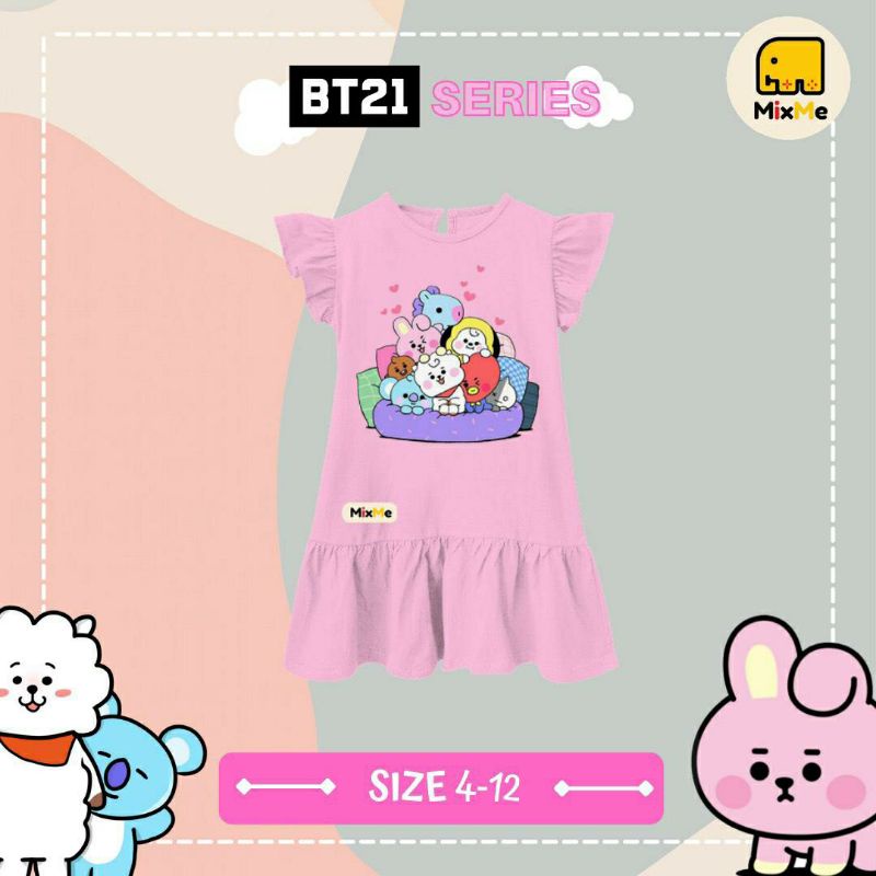 Dress Anak Perempuan BT21 Series