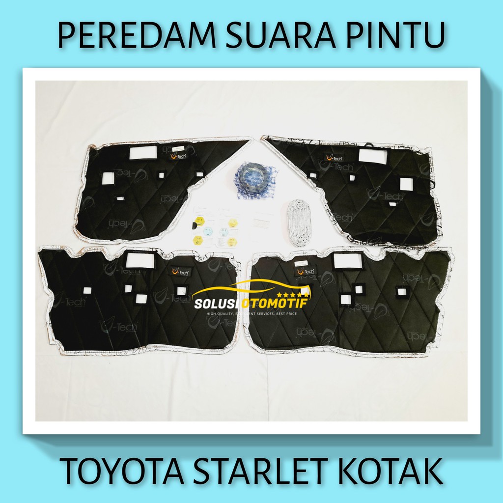 TOYOTA STARLET KOTAK Peredam Suara Pintu Aksesoris Mobil VTECH Ori PnP bonus Peredam Noise Speaker