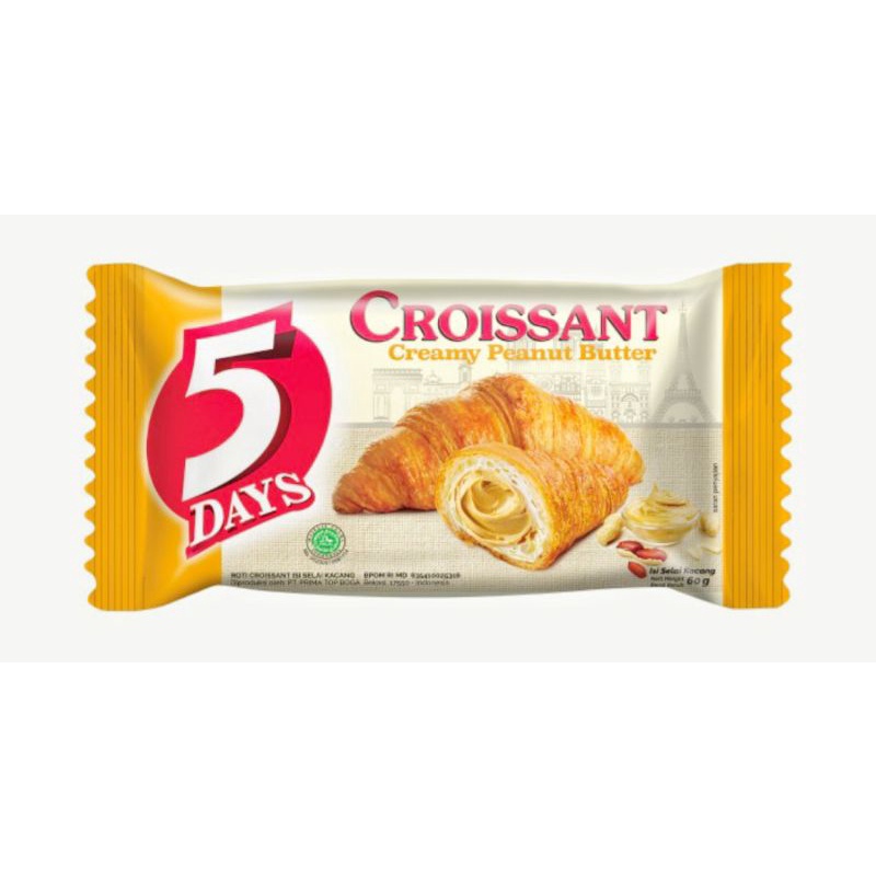 Jual 5days Croissant Creamy Peanut Butter 60g Shopee Indonesia